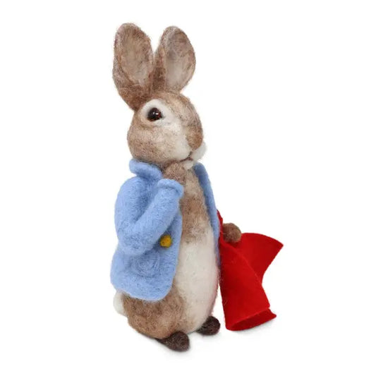 Beatrix Potter - Peter Rabbit and his Pocket Handkerchief Needle Felting Craft K – Truro Fabrics