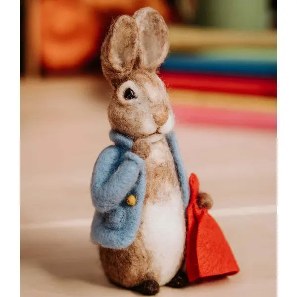 Beatrix Potter - Peter Rabbit and his Pocket Handkerchief Needle Felting Craft K – view 2 – Truro Fabrics