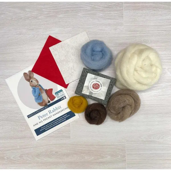 Beatrix Potter - Peter Rabbit and his Pocket Handkerchief Needle Felting Craft K – view 3 – Truro Fabrics