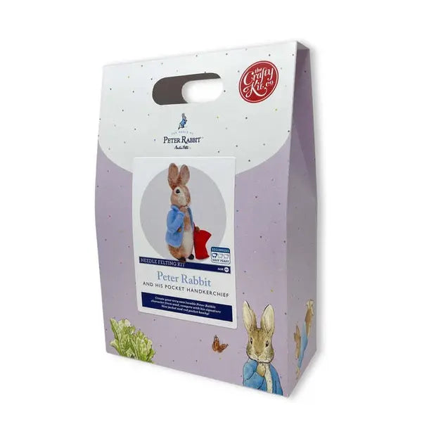 Beatrix Potter - Peter Rabbit and his Pocket Handkerchief Needle Felting Craft K – view 4 – Truro Fabrics