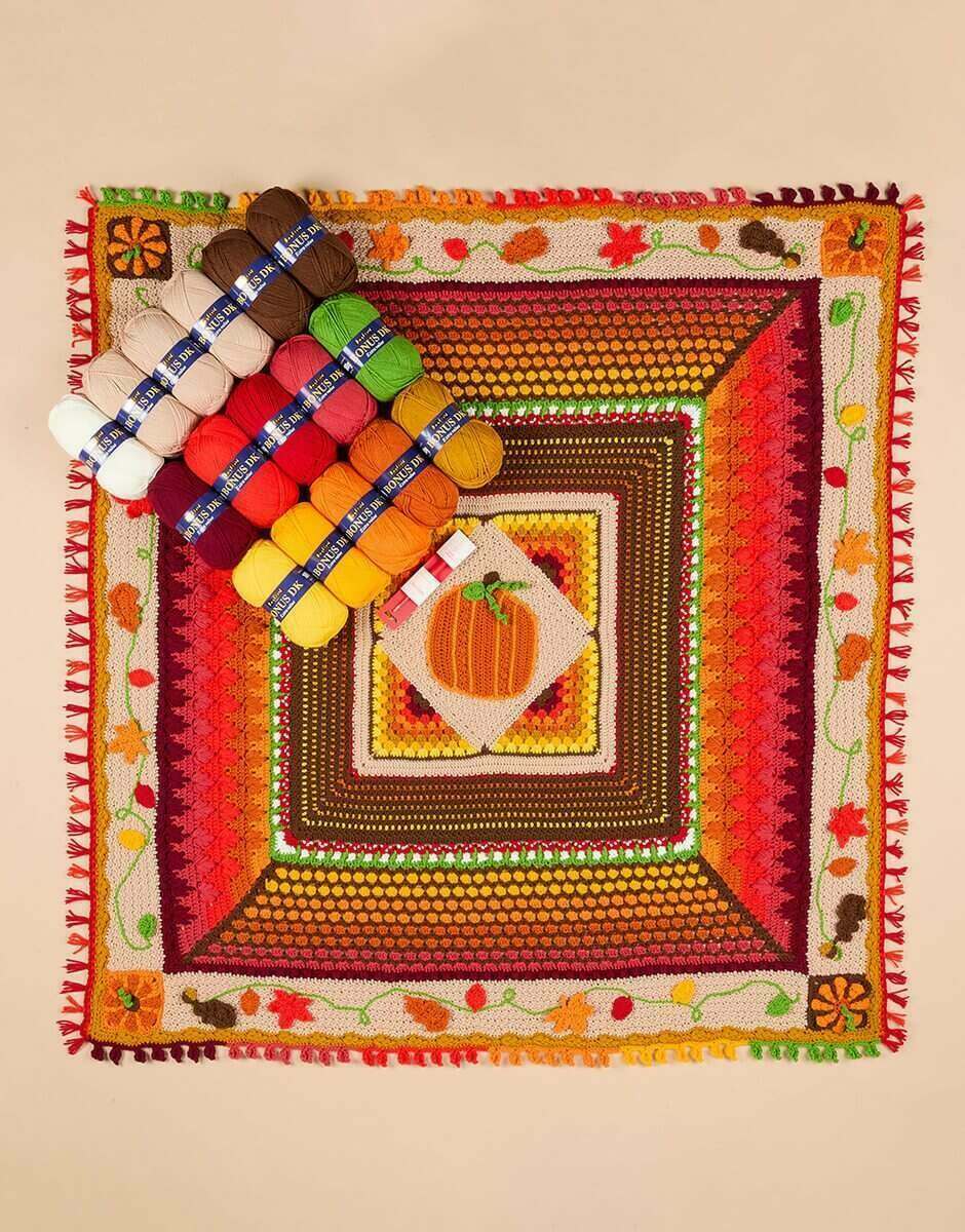 Pumpkin Spice Blanket - Sirdar Crochet Along Kit