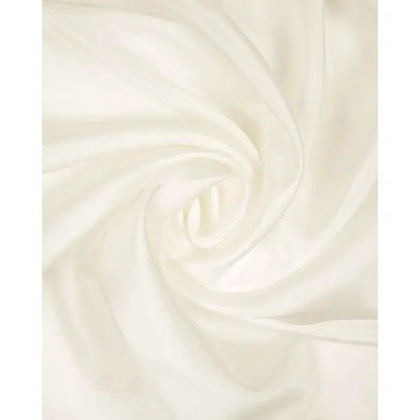 Plain Silk Habotai Fabric - White – view 2 | Truro Fabrics