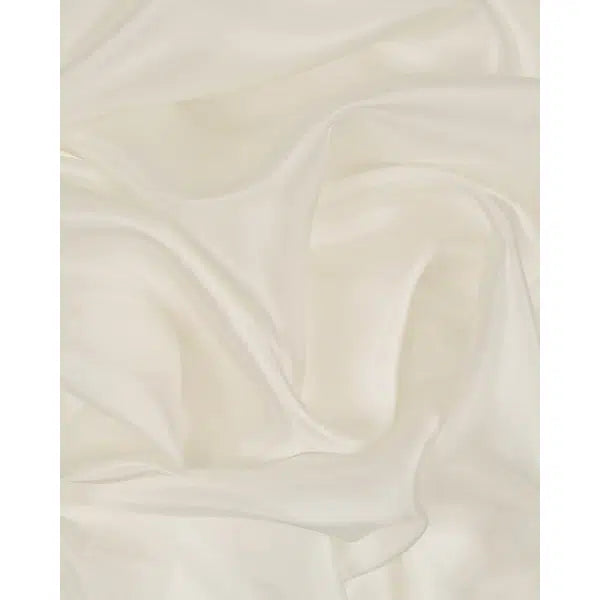 Plain Silk Habotai Fabric - White | Truro Fabrics