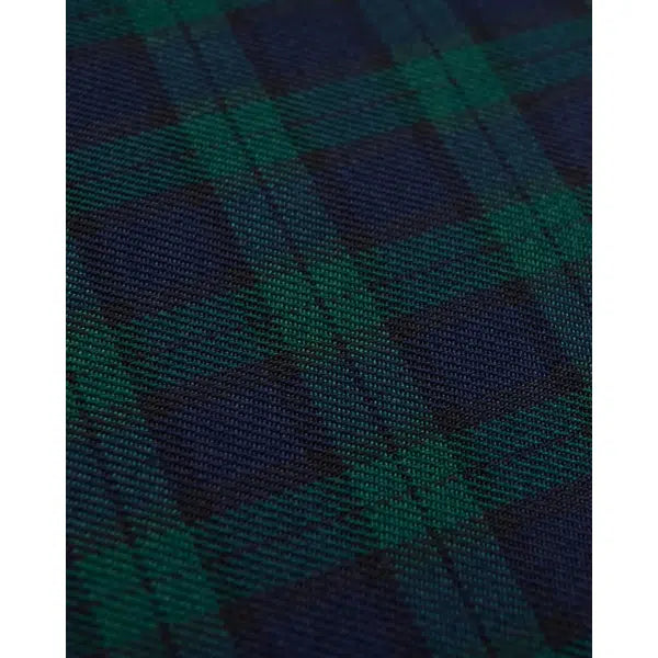 Poly Viscose Blend Fabric - Blackwatch Tartan Small – view 2 | Truro Fabrics