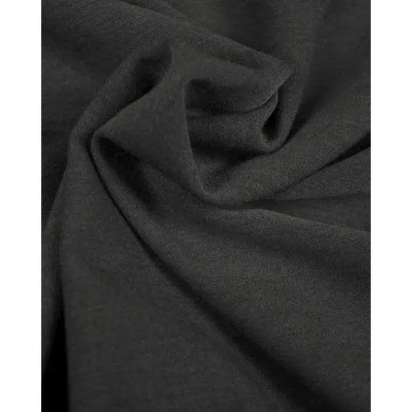 Poly Viscose Fabric - Charcoal – view 3 | Truro Fabrics