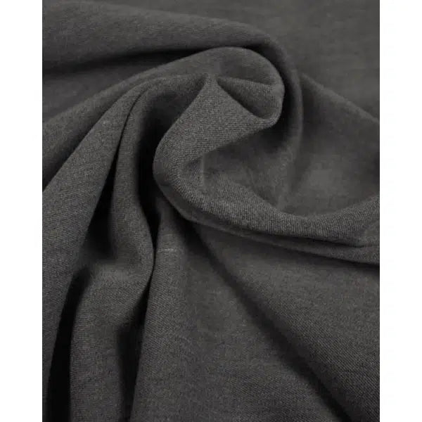 Poly Viscose Fabric - Grey – view 3 | Truro Fabrics
