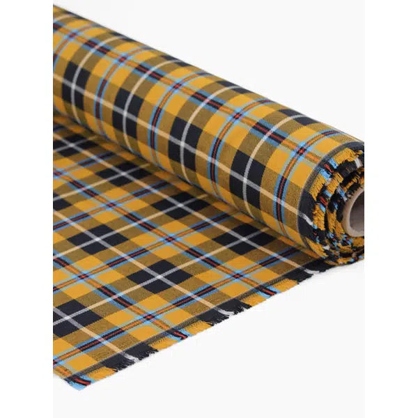 Poly Viscose Twill Fabric - Cornish National Tartan – view 2 | Truro Fabrics