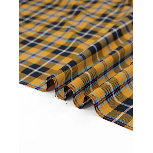 Poly Viscose Twill Fabric - Cornish National Tartan – view 5 | Truro Fabrics