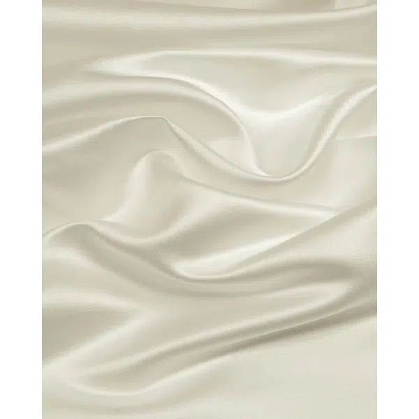 Polyester Duchesse Satin Fabric - Ivory – view 2 | Truro Fabrics