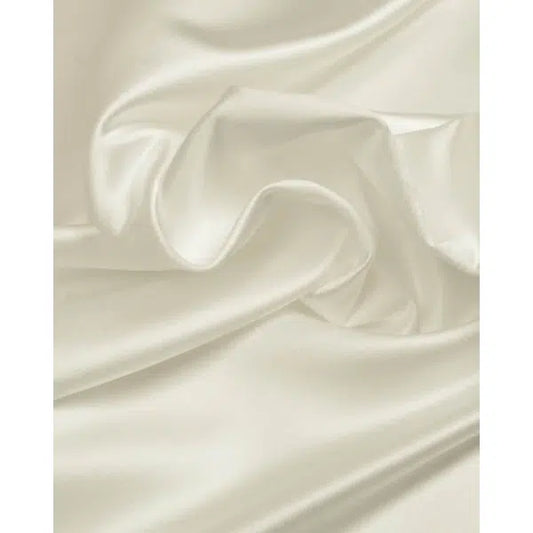 Polyester Duchesse Satin Fabric - Ivory | Truro Fabrics
