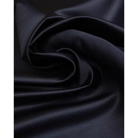 Polyester Duchesse Satin Fabric - Navy | Truro Fabrics