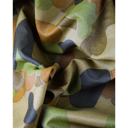 Polyester Fabric - Green Woodland Camo | Truro Fabrics