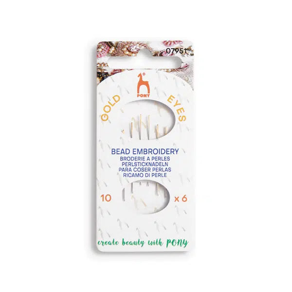 Pony - Beading Embroidery Hand Sewing Needles (Size 10) | Truro Fabrics