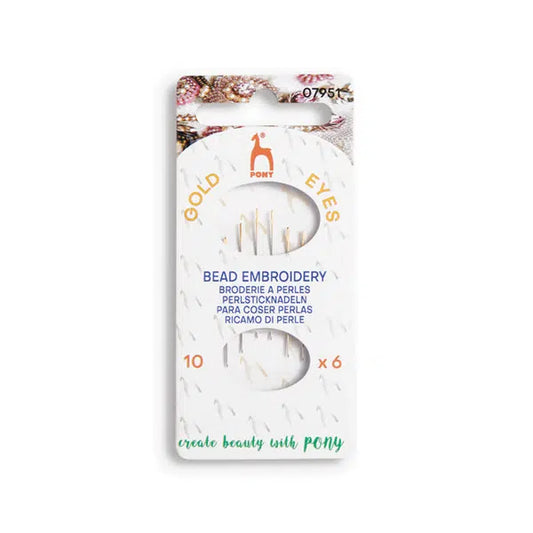 Pony - Beading Embroidery Hand Sewing Needles (Size 10) | Truro Fabrics