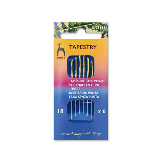 Pony - Tapestry Hand Sewing Needles (Size 18) | Truro Fabrics