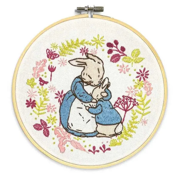 Beatrix Potter - Peter Rabbit & His Mother Embroidery Kit – Truro Fabrics
