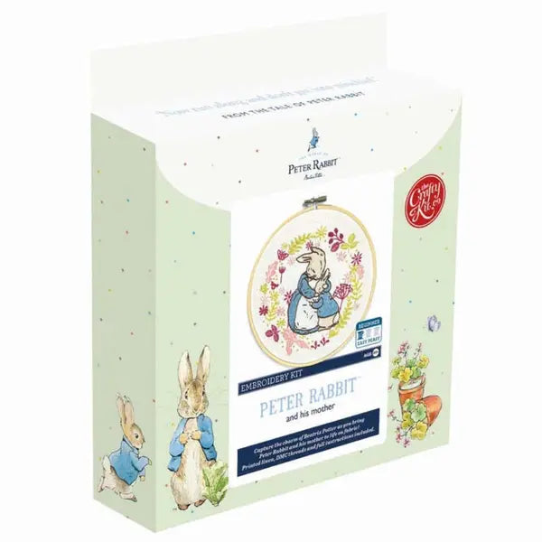 Beatrix Potter - Peter Rabbit & His Mother Embroidery Kit – view 2 – Truro Fabrics