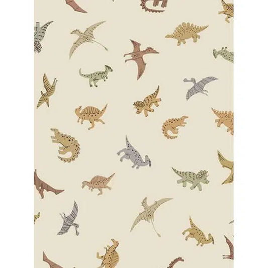 Prehistoric - Patchwork Cotton Fabric - Pals - Cream | Truro Fabrics