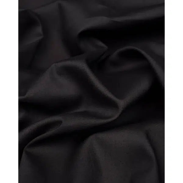 Pure Cotton Lawn Fabric - Black – view 2 | Truro Fabrics