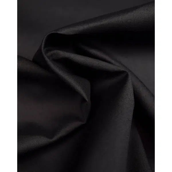 Pure Cotton Lawn Fabric - Black – view 3 | Truro Fabrics