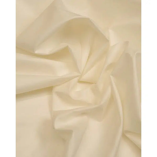 Pure Cotton Lawn Fabric - Ivory | Truro Fabrics