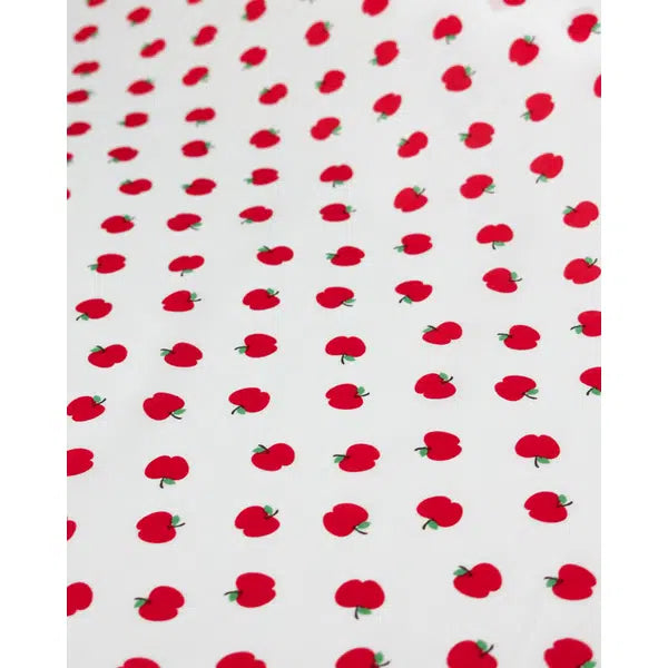 Pure Cotton Lawn Fabric - Red Apple Polka – view 2 | Truro Fabrics