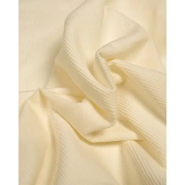 Pure Cotton Needlecord Fabric - Cream | Truro Fabrics