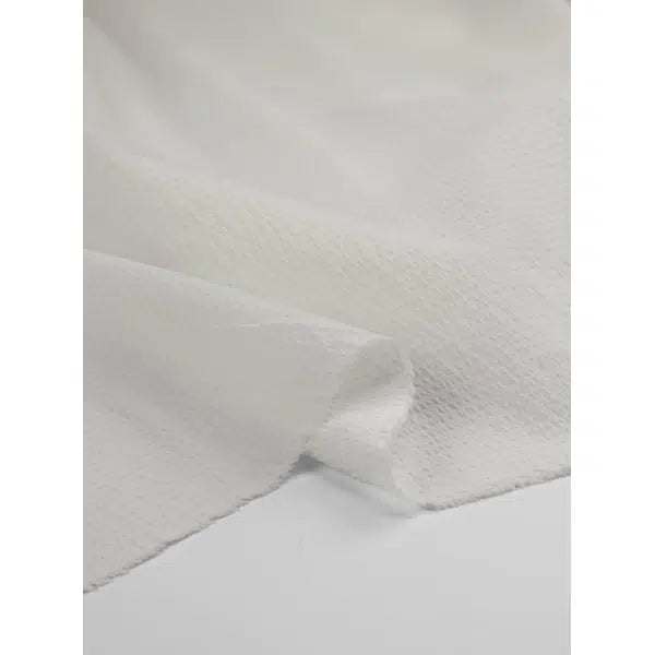 Pure Cotton Seersucker - Ivory – view 2 | Truro Fabrics