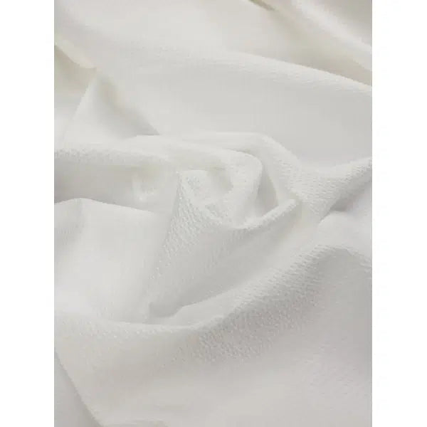Pure Cotton Seersucker - Ivory | Truro Fabrics