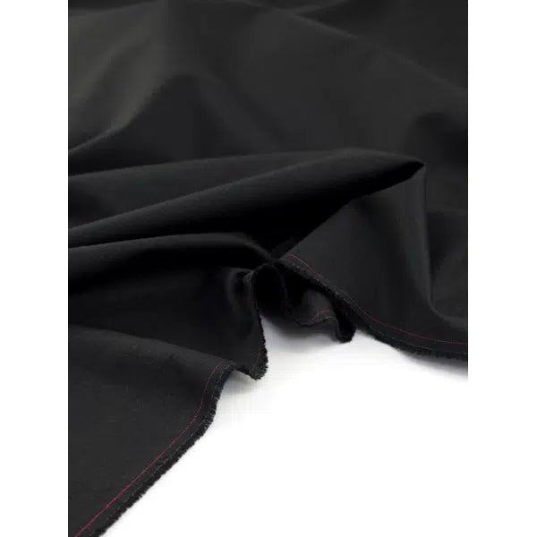 Pure Cotton Shadow Jacquard Fabric - Black – view 5 | Truro Fabrics