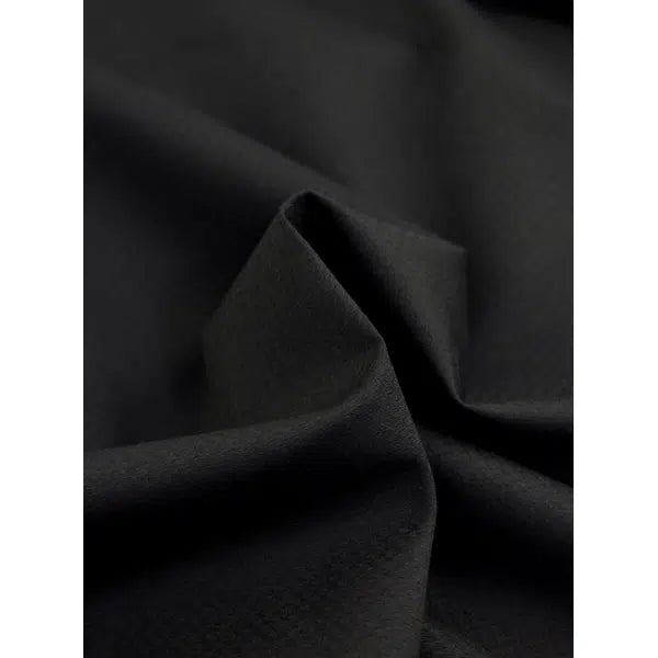 Pure Cotton Shadow Jacquard Fabric - Black | Truro Fabrics