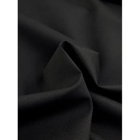 Pure Cotton Shadow Jacquard Fabric - Black | Truro Fabrics