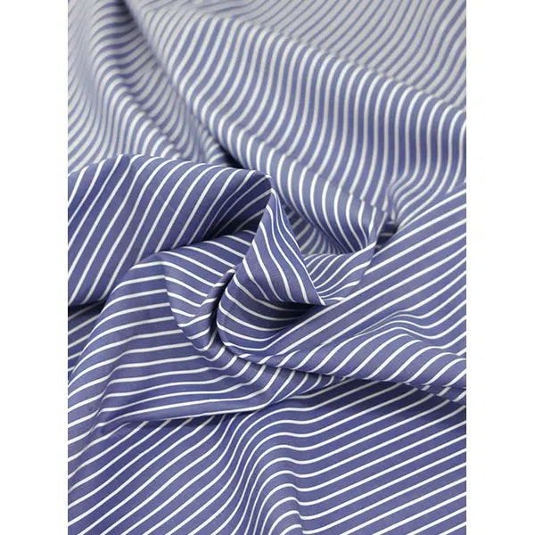 Pure Cotton Shirting Fabric - Lido Lines – view 6 | Truro Fabrics