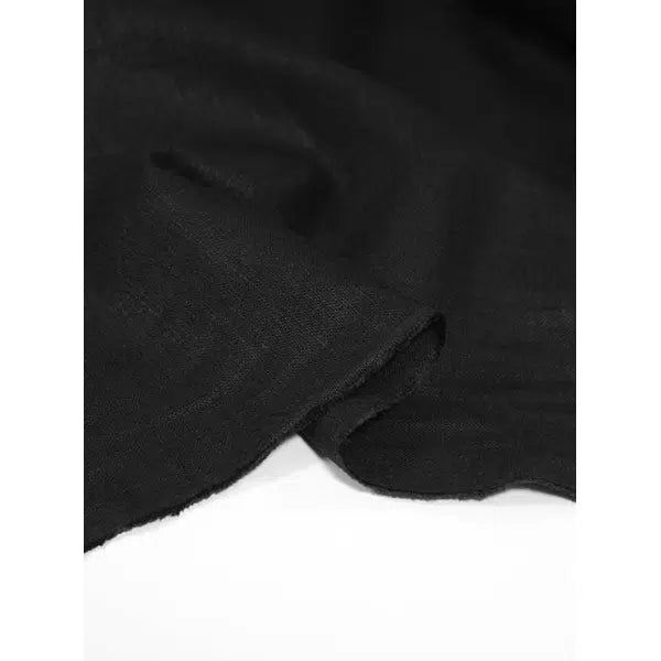 Pure Linen Fabric - Black – view 5 | Truro Fabrics