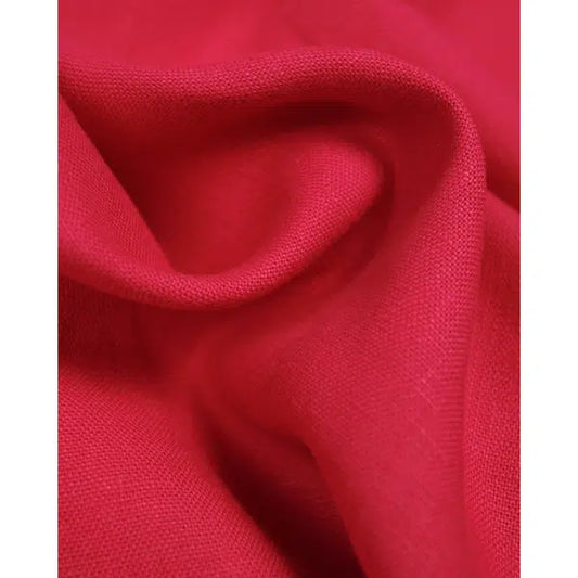 Pure Linen Fabric - Dragonfruit | Truro Fabrics