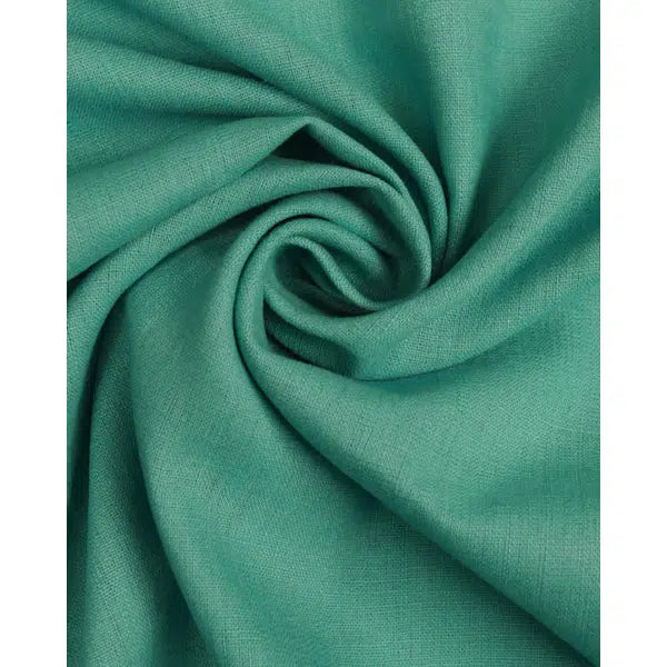 Pure Linen Fabric - Lagoon – view 2 | Truro Fabrics