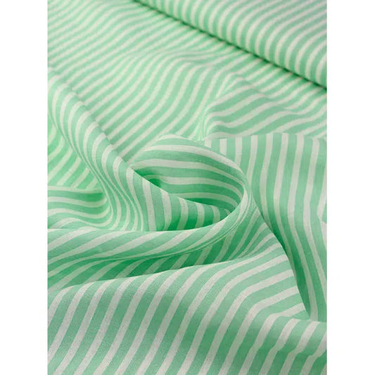 Pure Linen Fabric - Peppermint Stripe – view 2 | Truro Fabrics