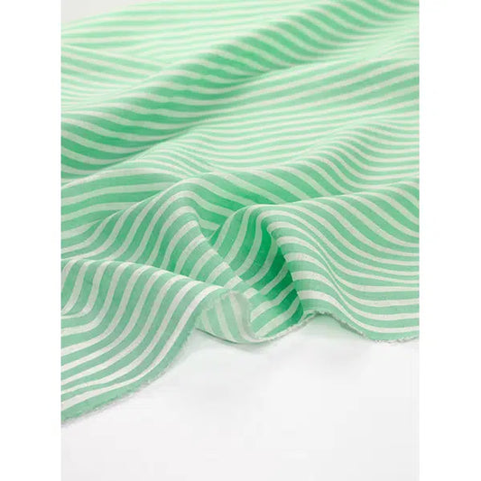 Pure Linen Fabric - Peppermint Stripe | Truro Fabrics