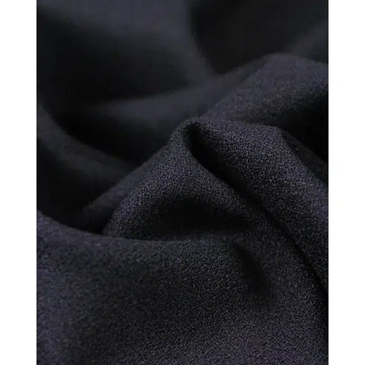 Pure Wool Crepe Fabric - Dark Navy – view 2 | Truro Fabrics