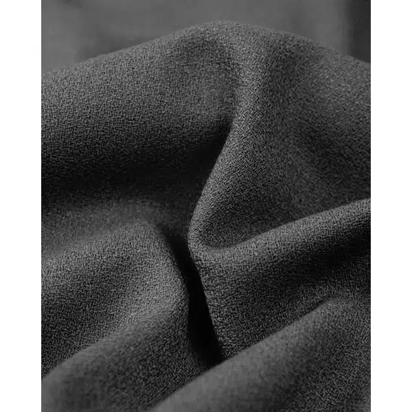 Pure Wool Crepe Fabric - Grey – view 2 | Truro Fabrics