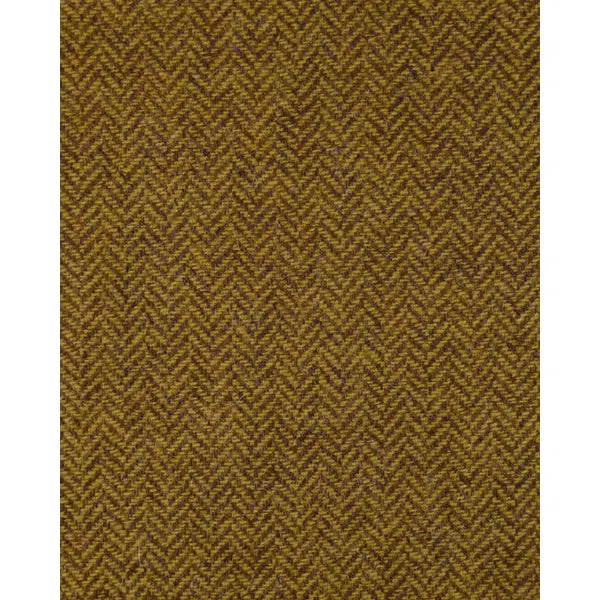Pure Wool Donegal Tweed Fabric - Chartreuse Herringbone – view 5 | Truro Fabrics