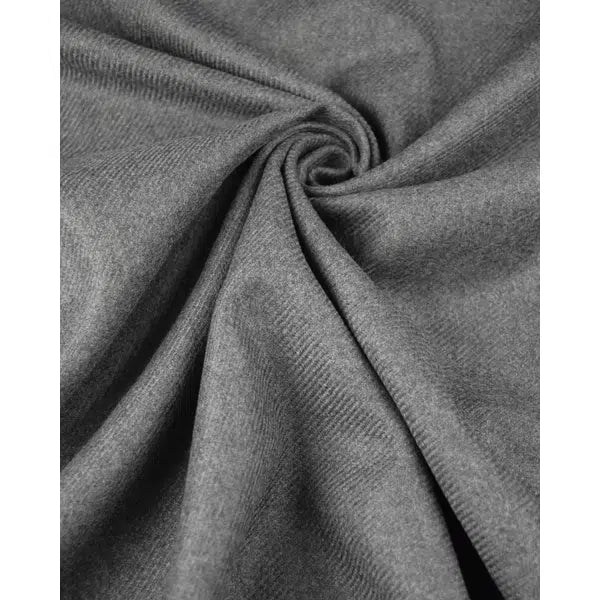 Pure Wool Twill Fabric - Mid Grey | Truro Fabrics