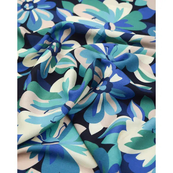 Rayon Challis Fabric - Tapestry - Dusk Bloom – view 3 | Truro Fabrics