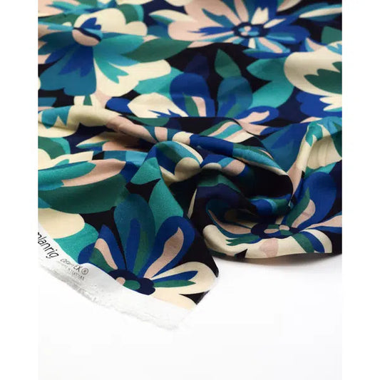 Rayon Challis Fabric - Tapestry - Dusk Bloom | Truro Fabrics
