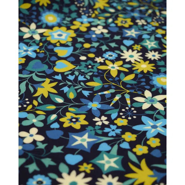 Rayon Challis Fabric - Tapestry - Secret Garden – view 4 | Truro Fabrics