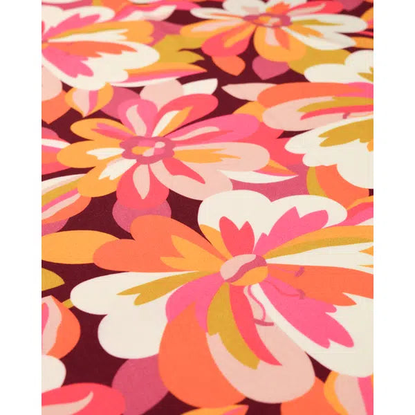 Rayon Challis Fabric - Tapestry - Sunset Bloom – view 3 | Truro Fabrics