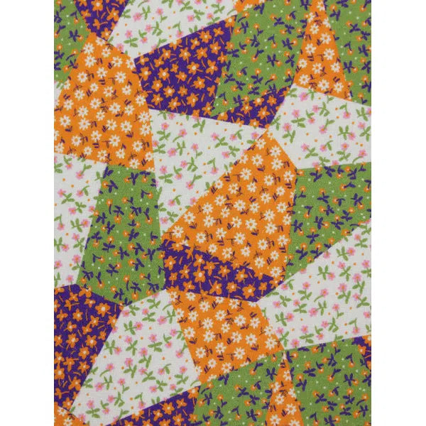 Rayon Linen Fabric - Kaleidoscope Garden – view 3 | Truro Fabrics