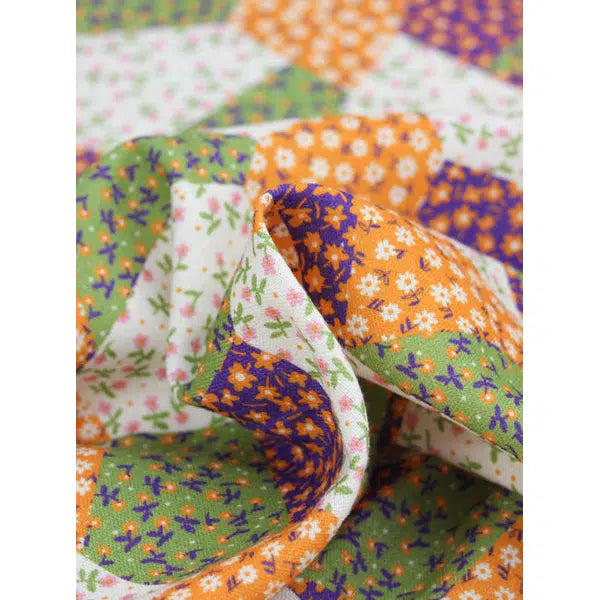Rayon Linen Fabric - Kaleidoscope Garden – view 5 | Truro Fabrics