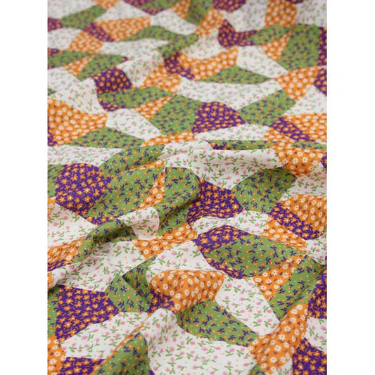 Rayon Linen Fabric - Kaleidoscope Garden | Truro Fabrics
