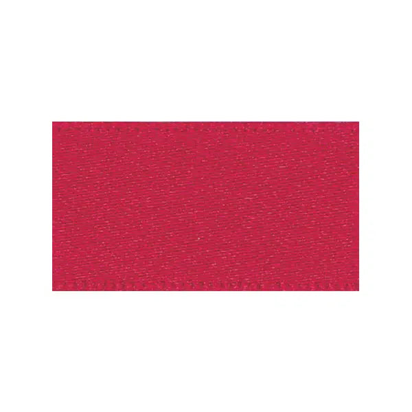 Recycled Double Sided Satin Ribbon - Cherry Red | Truro Fabrics